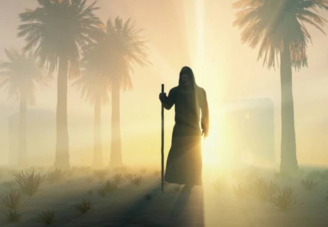 Illustration de Abraham de dos dans le désert TMPI Yeshiva