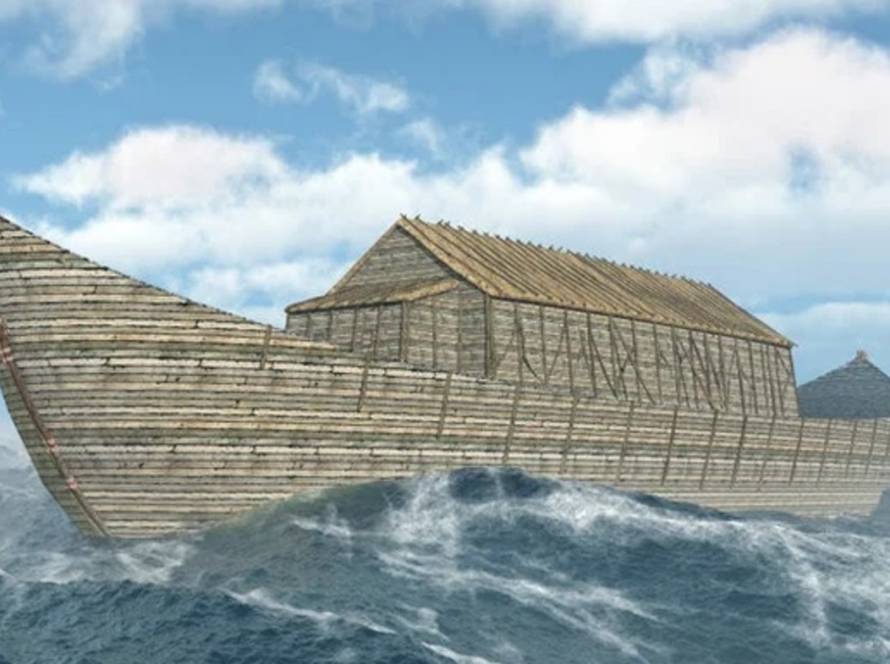 Illustration de l'arche de Noé sur l'eau TMPI Yeshiva