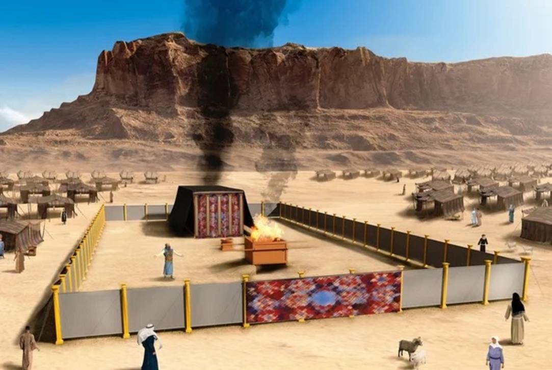 Illustration du tabernacle dans le désert TMPI Yeshiva