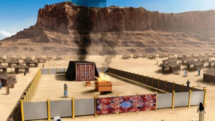 Illustration du tabernacle dans le désert TMPI Yeshiva